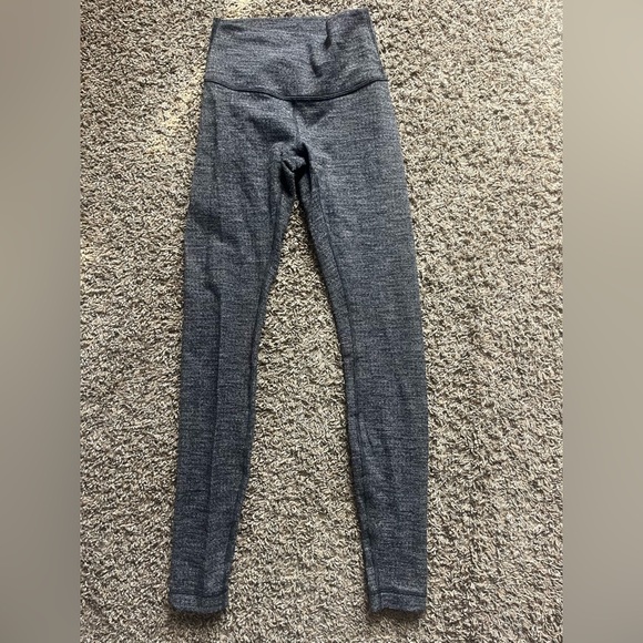 lululemon athletica Pants - LULULEMON sz‎ 4 heathered black Wunder Under luon full length leggings